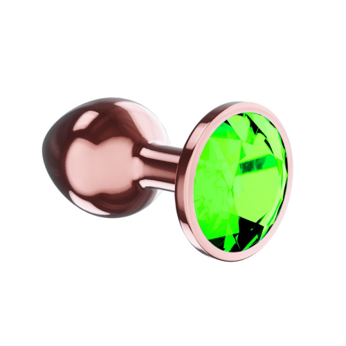 Пробка цвета розового золота с лаймовым кристаллом Diamond Emerald Shine S - 7,2 см. фото 2