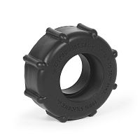 Чёрное эрекционное кольцо Drain Ring