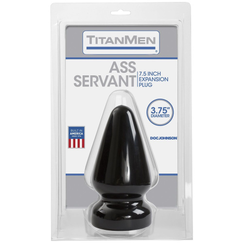 Большая анальная пробка Titanmen Tools Butt Plug 3.75  Diameter Ass Servant - 19 см. фото 2