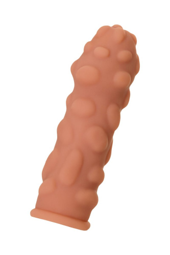 Телесная насадка на фаллос с крупными бугорками Extreme Sleeve 011 S-size - 12,7 см. фото 5