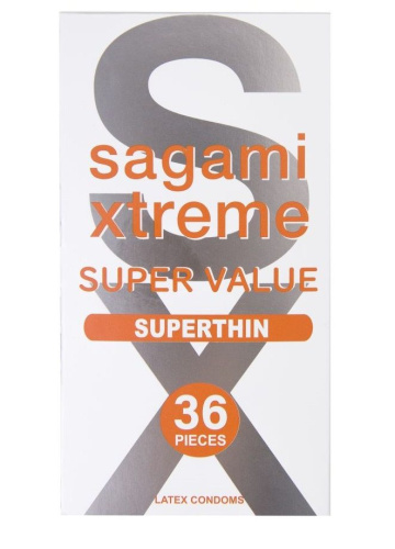 Ультратонкие презервативы Sagami Xtreme Superthin - 36 шт. Ультратонкие презервативы Sagami Xtreme Superthin - 36 шт.