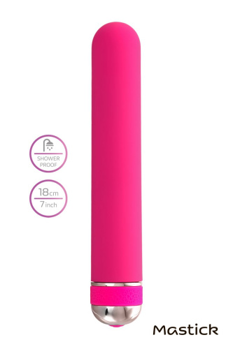 Розовый нереалистичный вибратор Mastick - 18 см. фото 10