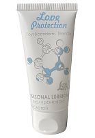 Увлажняющий лубрикант на водной основе Love Protection - 50 мл.