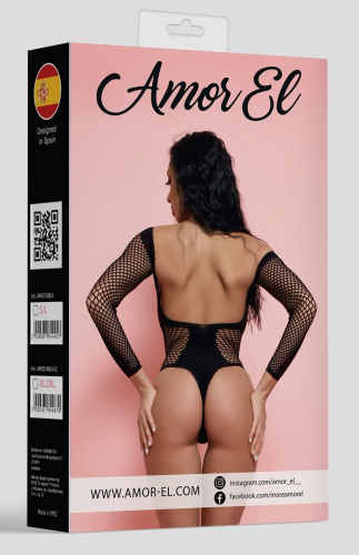 Сексуальное боди-сетка с рукавами фото 4