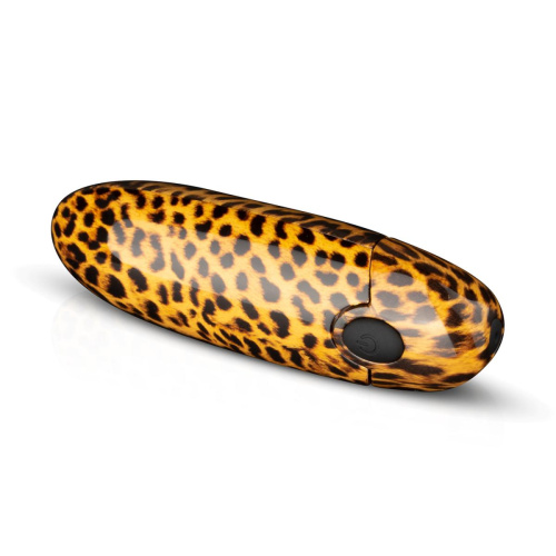 Леопардовый вибромассажер-помада Asha Lipstick Vibrator - 10 см. фото 5