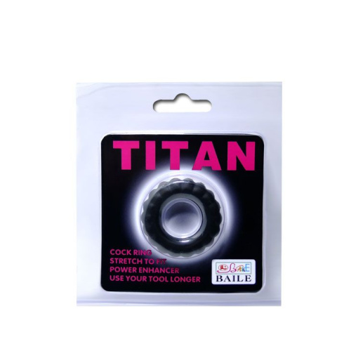 Эрекционное кольцо с крупными ребрышками Titan фото 5