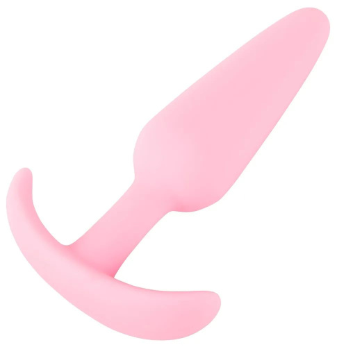 Розовая анальная втулка Mini Butt Plug - 8,4 см. фото 5