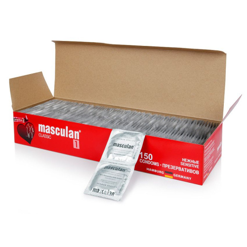 Нежные презервативы Masculan Classic 1 Sensitive - 150 шт. фото 2
