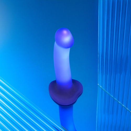 Светящийся фаллоимитатор Strap-on-me Glow-Led Dildo - size M фото 2