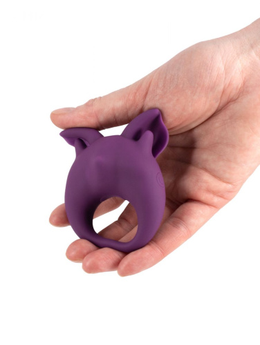 Фиолетовое перезаряжаемое эрекционное кольцо Kitten Kiki фото 5