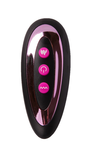 Фантазийный вибромассажёр с нагревом, вращением, возвратно-поступательными движениями и пультом ДУ - 22 см. фото 7