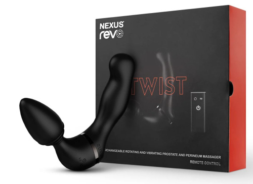 Черный гибридный вибромассажер Nexus Revo Twist фото 3