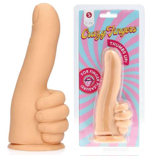 Телесный фаллоимитатор в форме пальца Thumbs Up - 17,2 см. фото 2 Телесный фаллоимитатор в форме пальца Thumbs Up - 17,2 см. фото 2