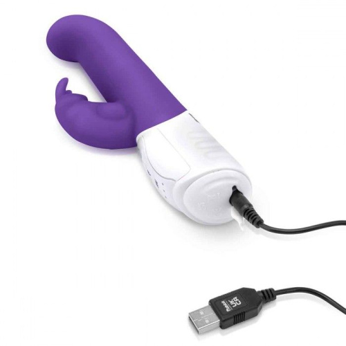 Фиолетовый вибромассажер для G-точки Come hither G-Spot Rabbit - 24,5 см. фото 6