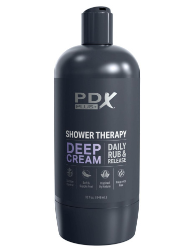 Мастурбатор в бутылке Shower Therapy Deep Cream фото 5