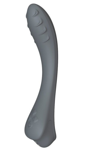 Темно-серый вибратор для G-точки Apus - 19 см. Темно-серый вибратор для G-точки Apus - 19 см.