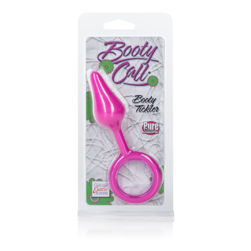 Розовая анальная пробка Booty Call Booty Tickler - 9,5 см. фото 6
