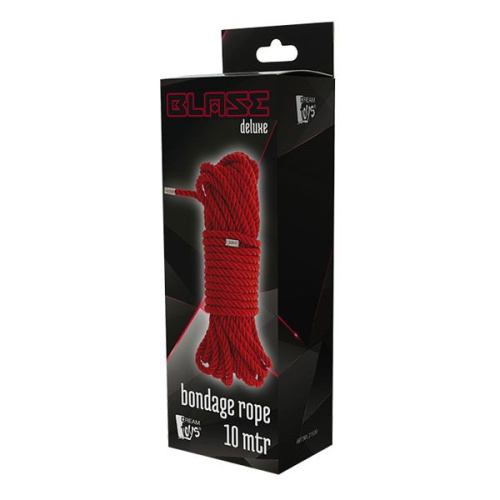 Красная веревка Deluxe Bondage Rope - 10 м. фото 2
