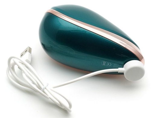 Зеленый мембранный клиторальный стимулятор K-King фото 4