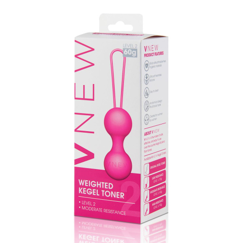 Розовые вагинальные шарики VNEW level 2 фото 2