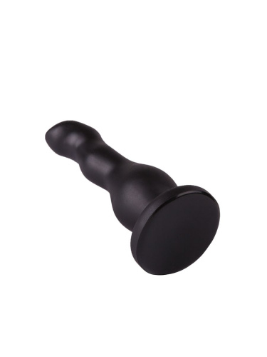 Чёрный анальный стимулятор для массажа простаты - 13,5 см. фото 4
