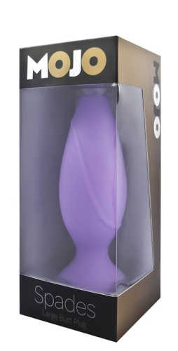 Фиолетовая анальная силиконовая пробка Mojo - 11 см. фото 2