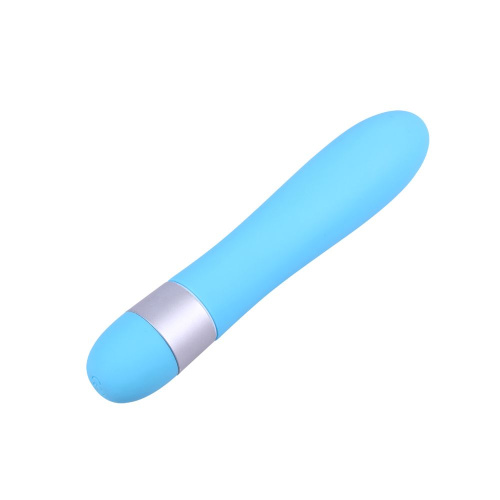 Голубой классический вибратор Precious Passion Vibrator - 17 см. фото 3