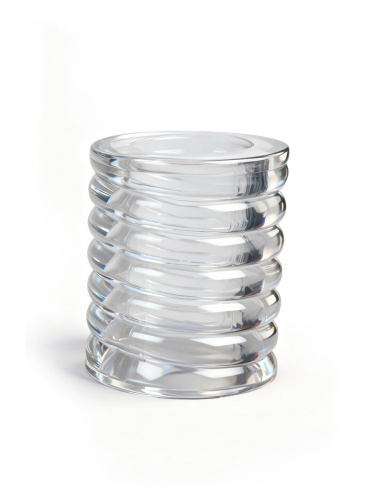 Прозрачная сквозная насадка на пенис с ребрышками фото 3