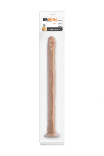 Телесный фаллоимитатор 19 Inch Long Realistic Dildo - 48,3 см. фото 2