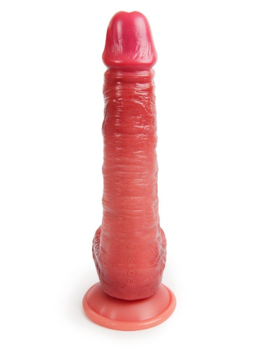 Телесный вибратор-реалистик с имитацией семяизвержения - 26 см. фото 5