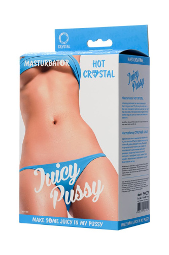 Прозрачный реалистичный мастурбатор Juicy Pussy Hot Crystal фото 6