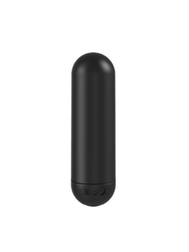 Черная перезаряжаемая анальная пробка №08 Cone-shaped butt plug - 13,5 см. фото 7