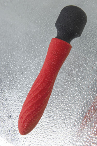 Красно-черный двусторонний вибромассажер Black&Red - 21 см. фото 6 Красно-черный двусторонний вибромассажер Black&Red - 21 см. фото 6