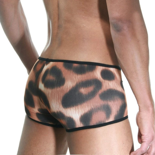 Облегающие трусы-хипсы с леопардовым принтом фото 2