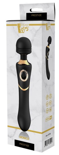Черный жезловый вибратор MONICA - 24,1 см. фото 3