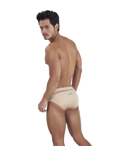 Золотистые мужские трусы-брифы с поясом Flashing Brief фото 3