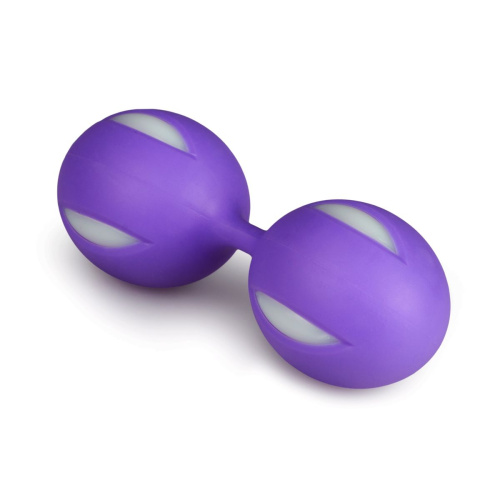 Фиолетовые вагинальные шарики Wiggle Duo фото 2