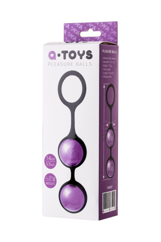 Фиолетово-черная вагинальные шарики TOYFA A-toys фото 3
