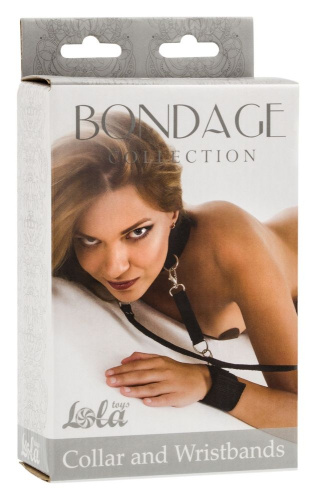 Ошейник с наручниками Bondage Collection Collar and Wristbands Plus Size фото 3