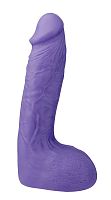 Фиолетовый фаллоимитатор-массажер XSKIN 7 PVC DONG - 18 см.