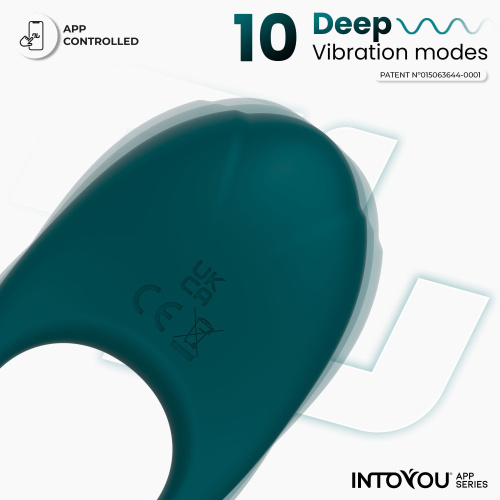 Зеленое интерактивное виброкольцо Ringo фото 3