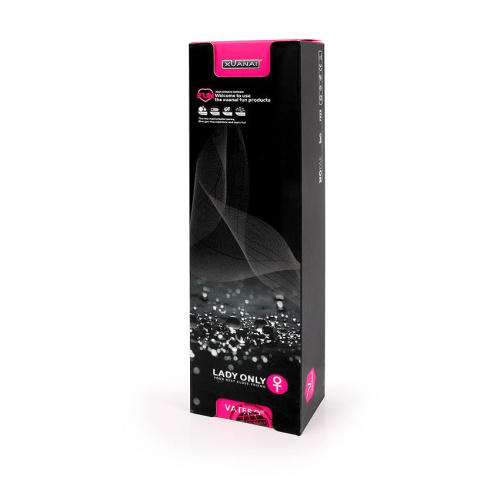 Черный гладкий вибромассажер с 12 режимами работы - 23 см. фото 3