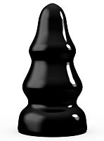 Черная анальная пробка MAGNUM 19 - 22 см.