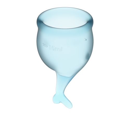 Набор голубых менструальных чаш Feel secure Menstrual Cup фото 2