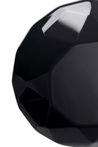 Черная стеклянная анальная втулка - 8,5 см. фото 8