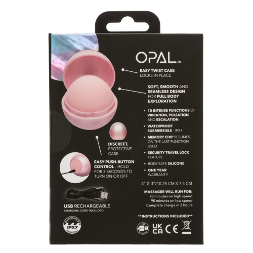 Розовый вибромассажер Opal Smooth Massager фото 4