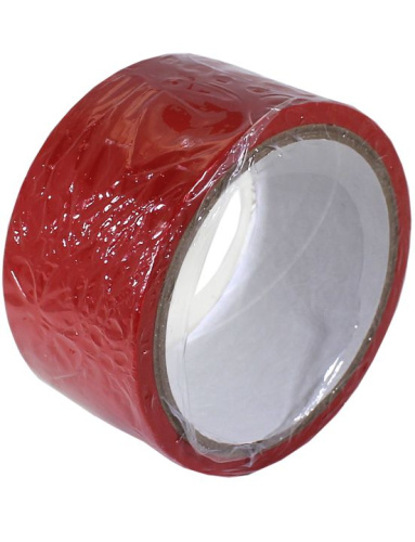 Красный скотч для связывания Bondage Tape - 15 м. фото 2