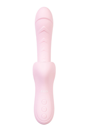 Розовый вибратор-кролик с ласкающим язычком Orali - 22 см. фото 3