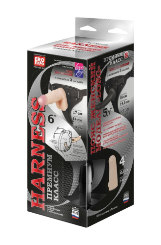 Женский пояс-трусики c 2 насадками Женский пояс-трусики c 2 насадками