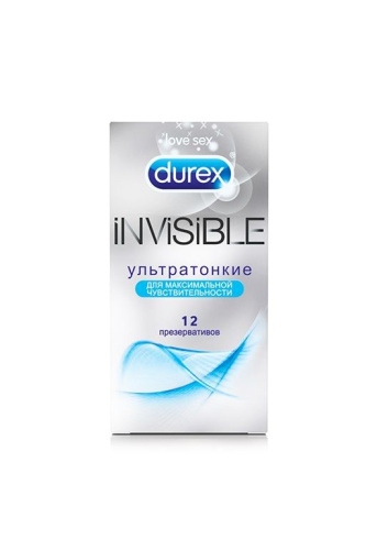 Ультратонкие презервативы Durex Invisible - 12 шт. фото 2